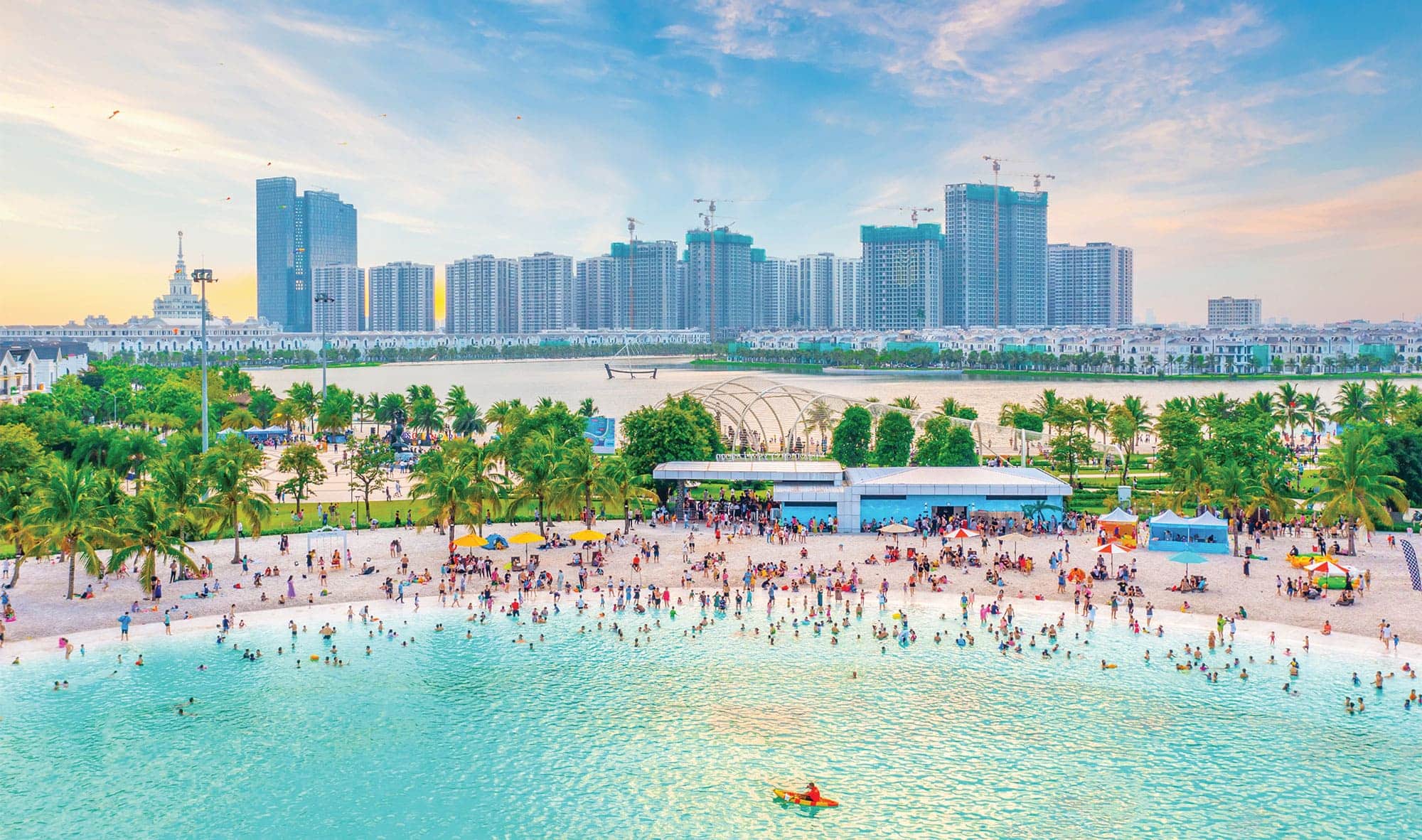 Không gian sống bên bờ biển giữa lòng Hà Nội chỉ có tại Vinhomes Ocean Park.